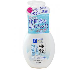 ROHTO極潤玻尿酸超保濕泡沫卸妝潔顏乳160ML