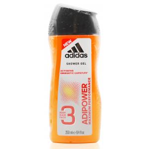 ADIDAS愛迪達 極限動力潔顏洗髮沐浴露250ML