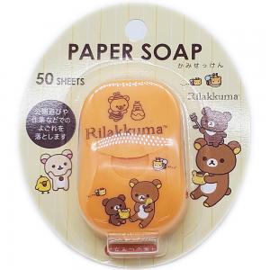 SANTAN拉拉熊蜂蜜香皂便攜式肥皂紙50PCS