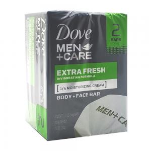DOVE(清新潔淨)男用洗臉沐浴皂3.75OZ*2