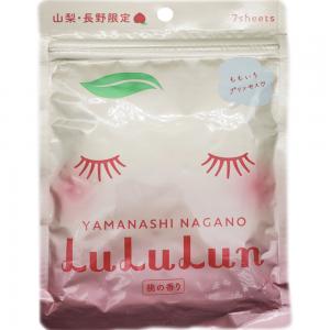 LULULUN(山梨長野水蜜桃)地區限定版面膜7入