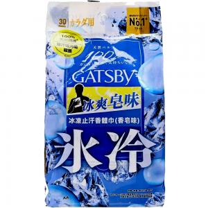 GATSBY(冰涼皂香30張入)體用抗菌濕巾