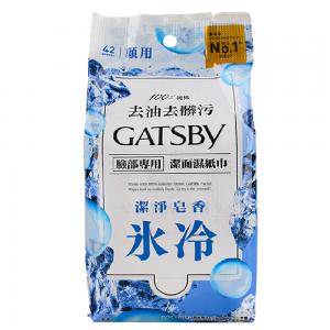 GATSBY(沁涼皂香42張入)潔面濕紙巾