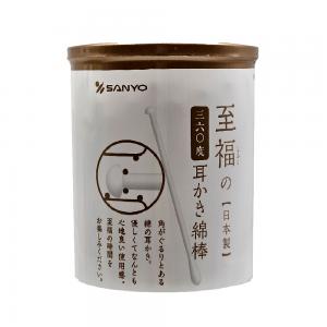 SANYO(白)360度耳扒紙軸棉花棒100入