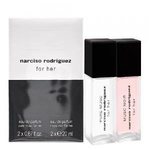 NARCISO RODRIGUEZ純粹繆思+深情繆斯淡香精20ML*2