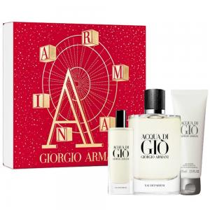 Giorgio Armani 亞曼尼 寄情水男性淡香精3入禮盒