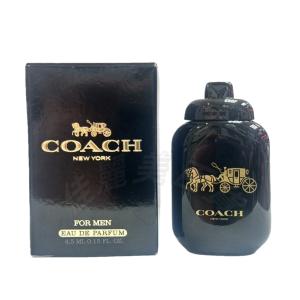 COACH時尚曜黑男性淡香精4.5ML