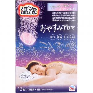EARTH 溫泡舒眠香入浴錠40G*12錠